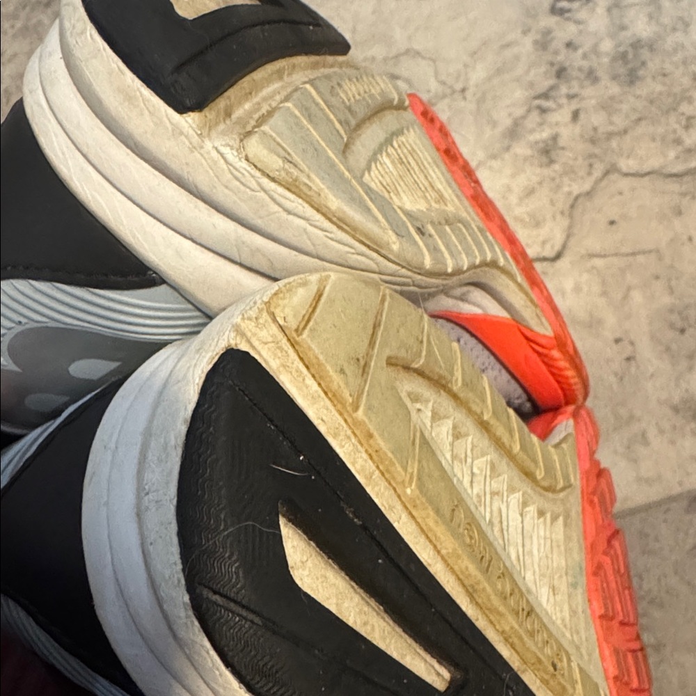 New Balance Light Gray and Bright Orange Sneakers Fuelcell soles - Picture 2 of 6